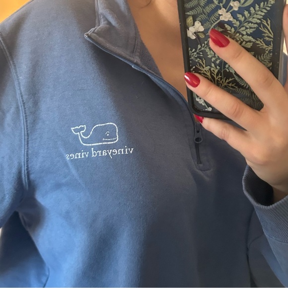 Vineyard Vines Blue Quarter Zip - Picture 6 of 6